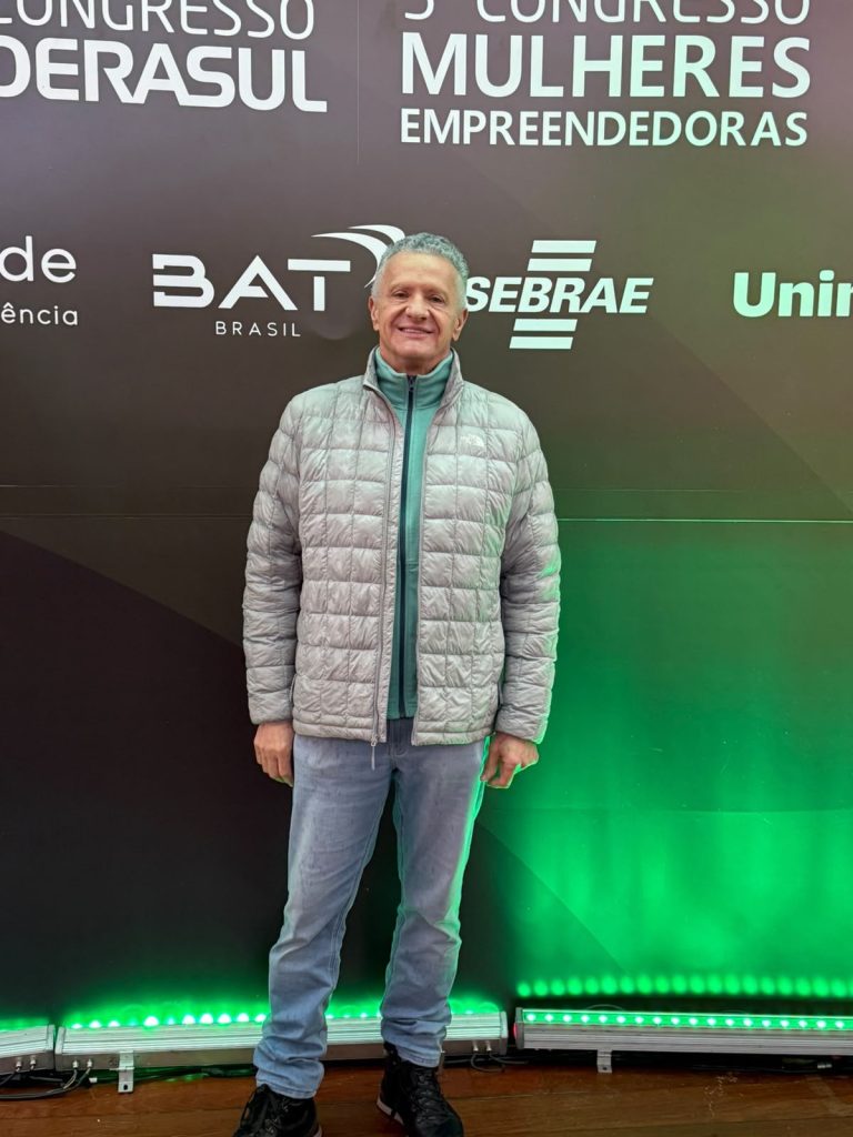 Douglas Santin, presidente da ACIS Sapucaia do Sul, no 22º Congresso da FEDERASUL, em Gramado